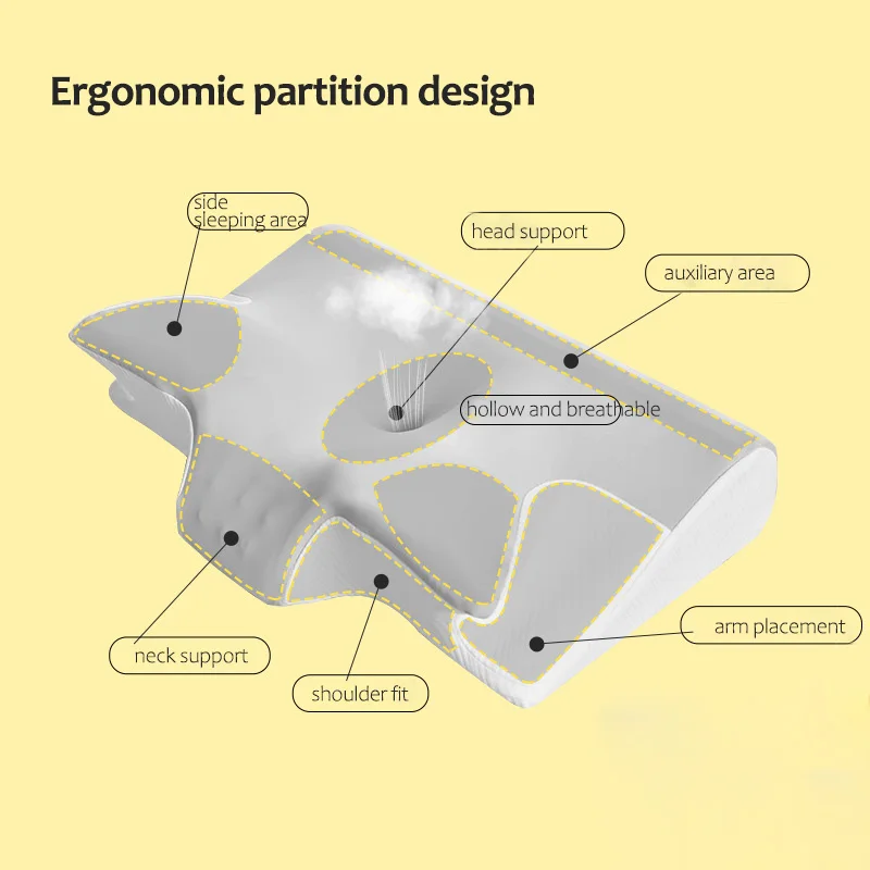 Ортопедическая подушка для постельного белья из пены с эффектом памяти