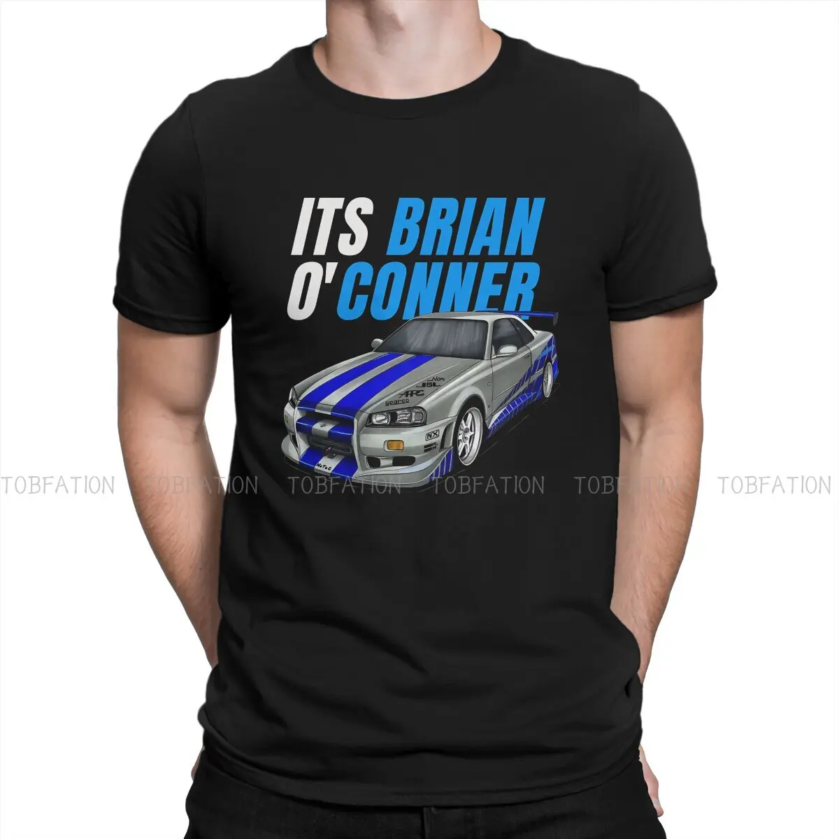 

The Fast And The Furious Crewneck TShirts Its Brian o Conner Print Men's T Shirt Hipster Tops Size S-6XL
