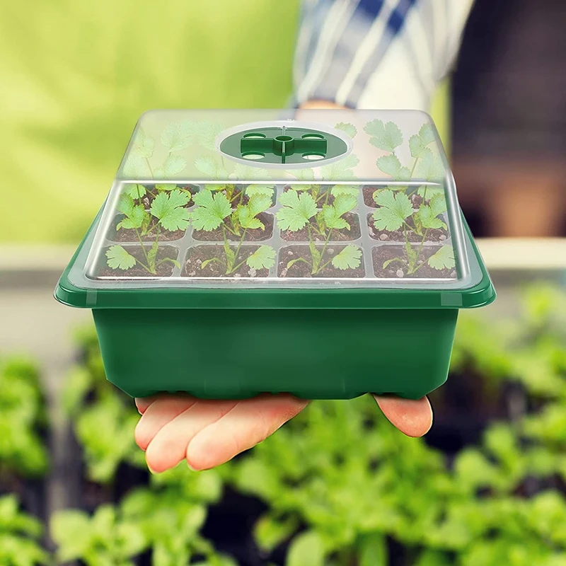 

Mini Greenhouse Up To 12 Plants Per Propagator Indoor Mini Greenhouse Propagation Set Seedling Starter Trays