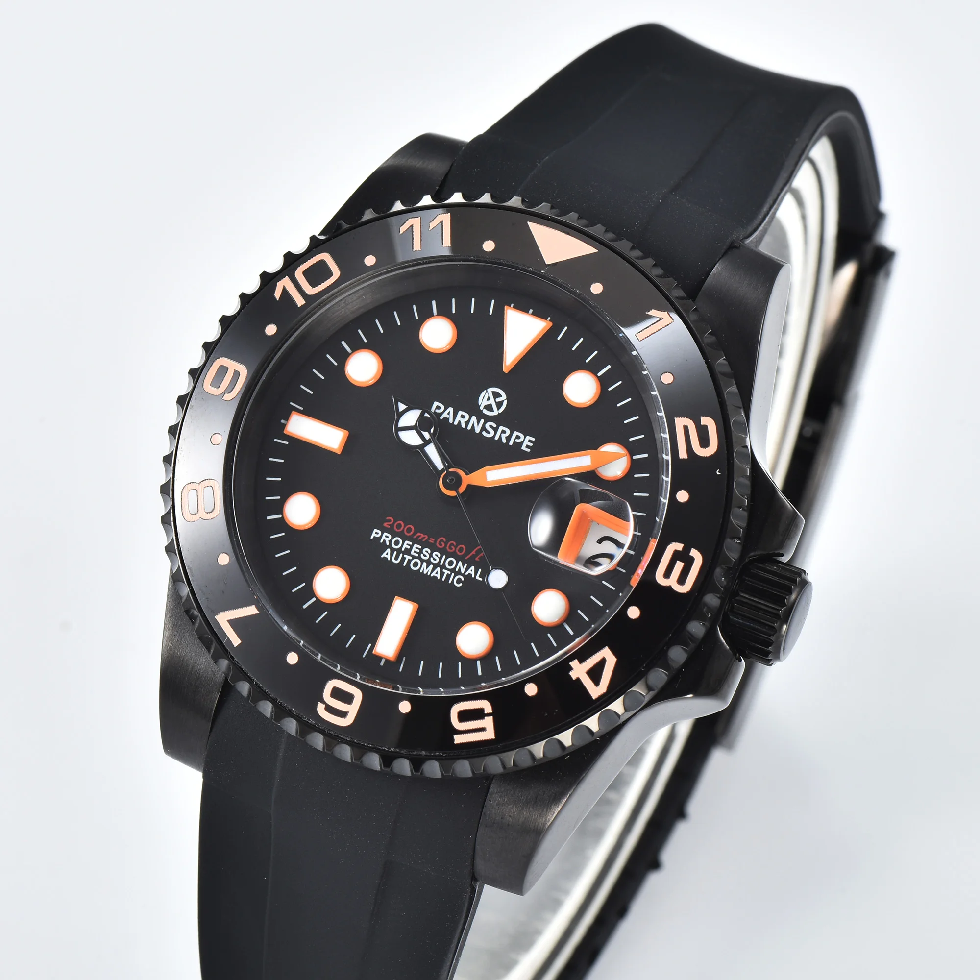 

Мужские часы с керамическим циферблатом и индикатором даты, 40 мм