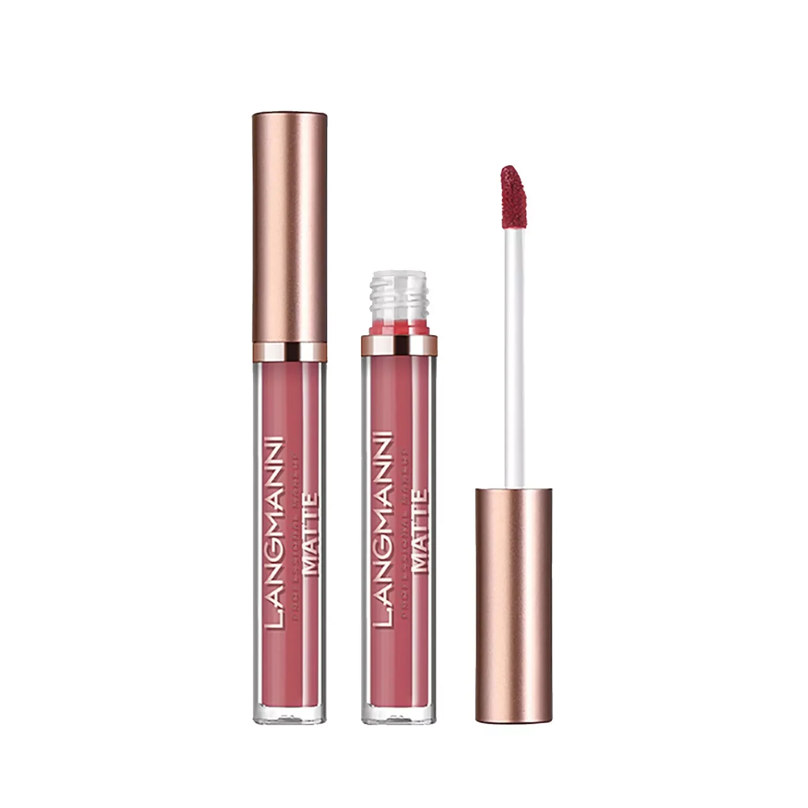 

NEW 24hr Lipstick Life of A Nude Color Nourishing Gloss Lip Non-stick 8 Lipstick Set3ml Glaze Lip Lipstick Caramel Bars