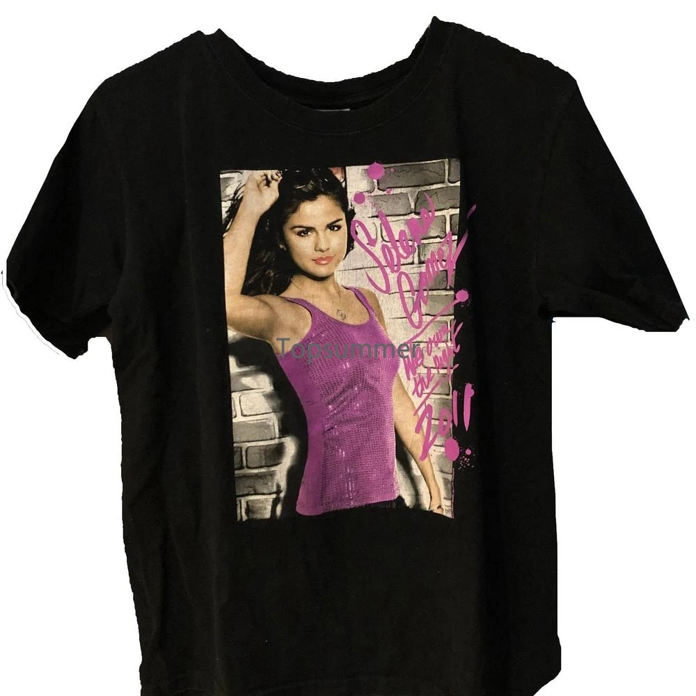 

Selena Gomez Pop Singer Tour Concert T Shirt