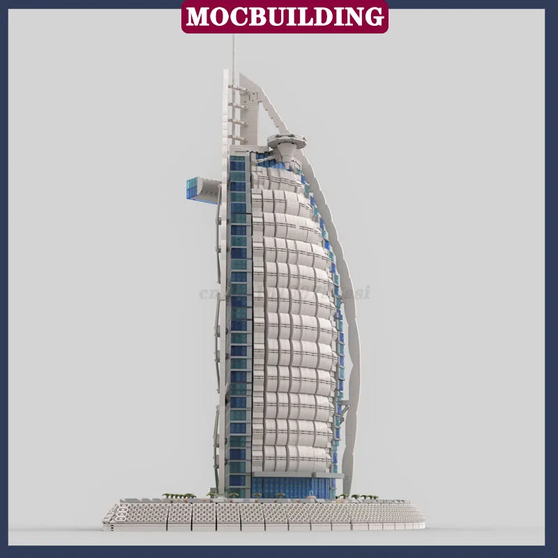 MOC Urban Modern Architectural Model Сборка Строительный блок Высотное здание Офисная коллекция