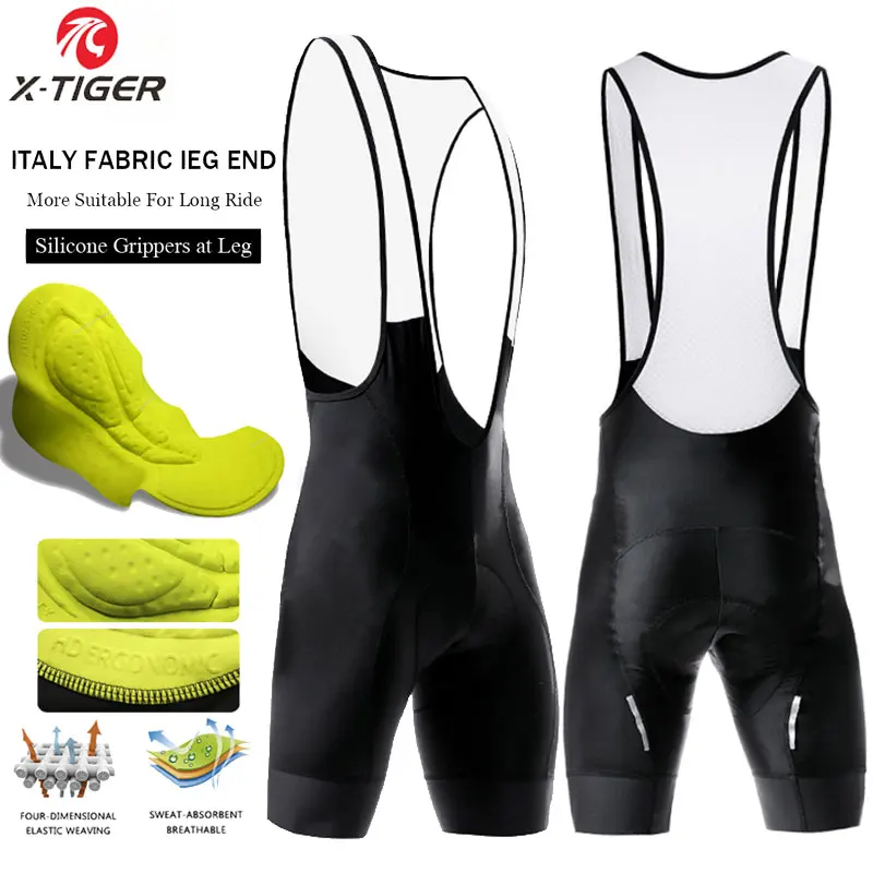 

2021 New Cycling Bibs Shorts Summer Bike Breathable Men's 5D Gel Padded Bike Tights Man Pro Licra Bicycle Shorts