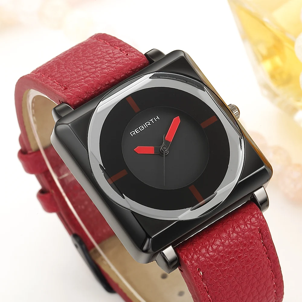 

Top Brand Square Women Bracelet Watches Contracted Leather Crystal WristWatches Women Dress Ladies Quartz Clock Dropshiping