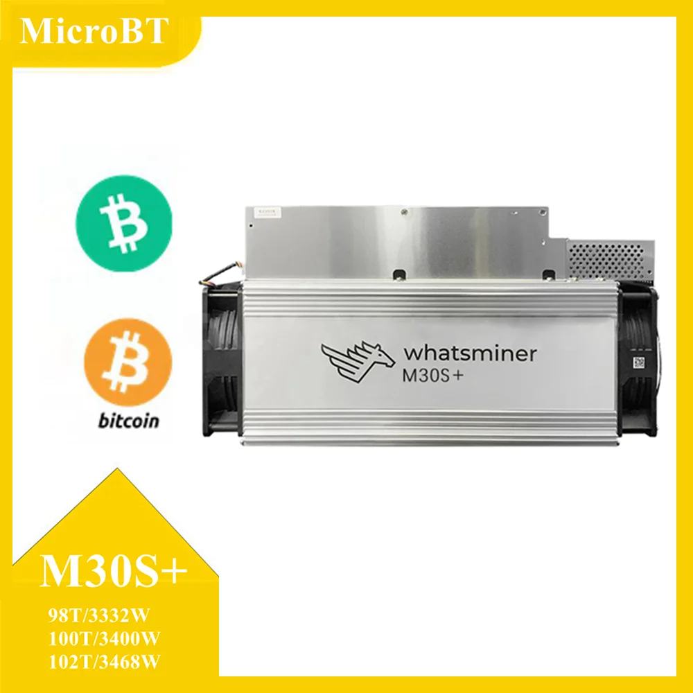 

MicroBT Mining SHA-256 Algorithm BTC Miner Whatsminer M30S+102th 3468w 100t 3400w 98t 3332w PSU Included