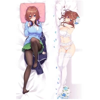 anime the quintessential quintuplets pillow cover nakano miku dakimakura case 3d double sided bedding hugging body pillowcase
