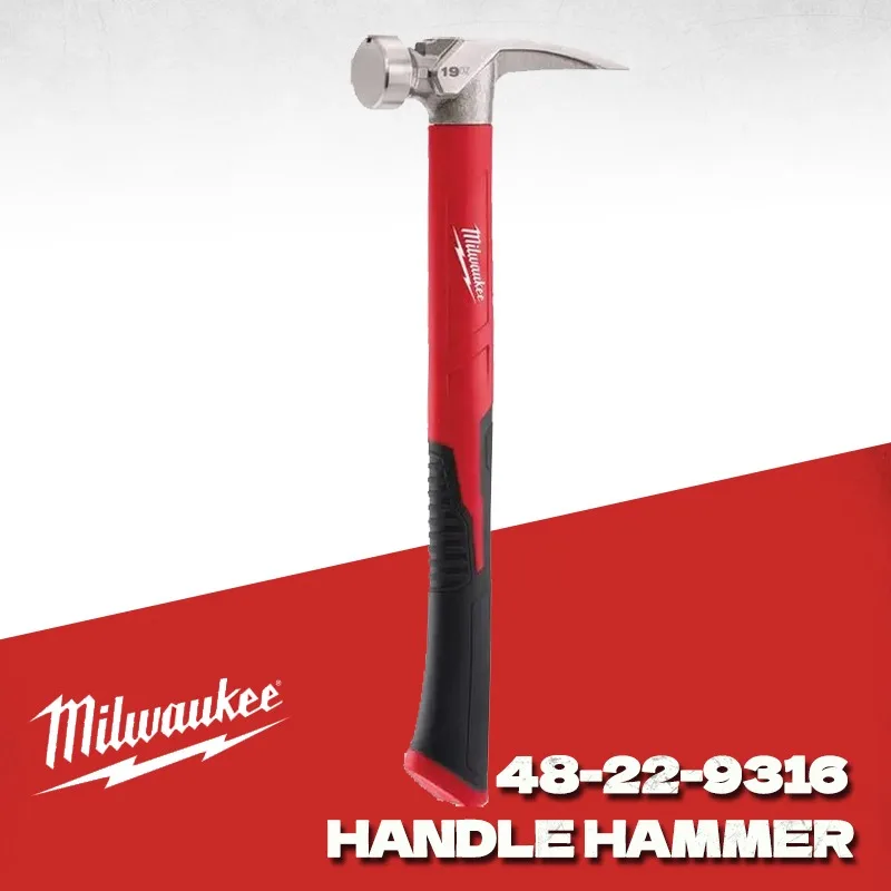 Milwaukee 48-22-9316 19 унций гладкий полиэтиленовый инструмент с ручкой из стекловолокна молоток Milwaukee ручной инструмент