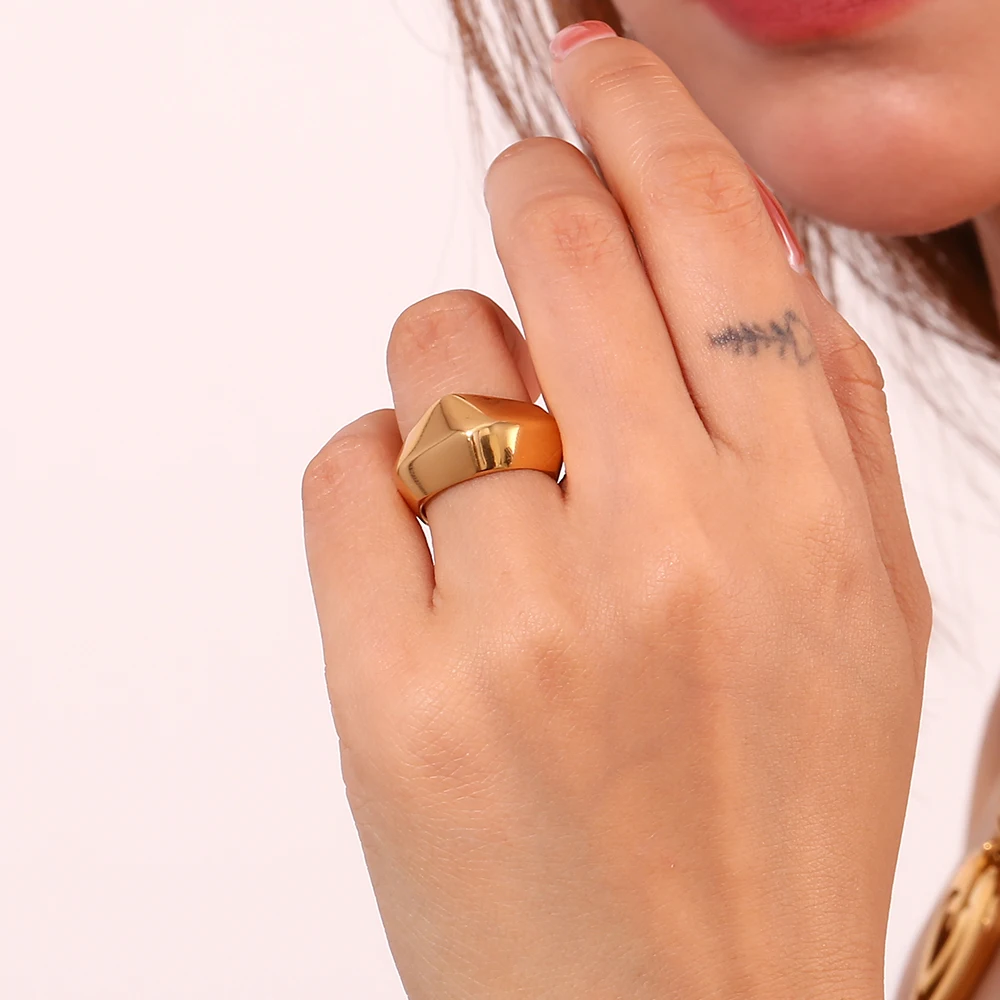 Женское многосекционное кольцо из нержавеющей стали MamacitaSlay минималистское