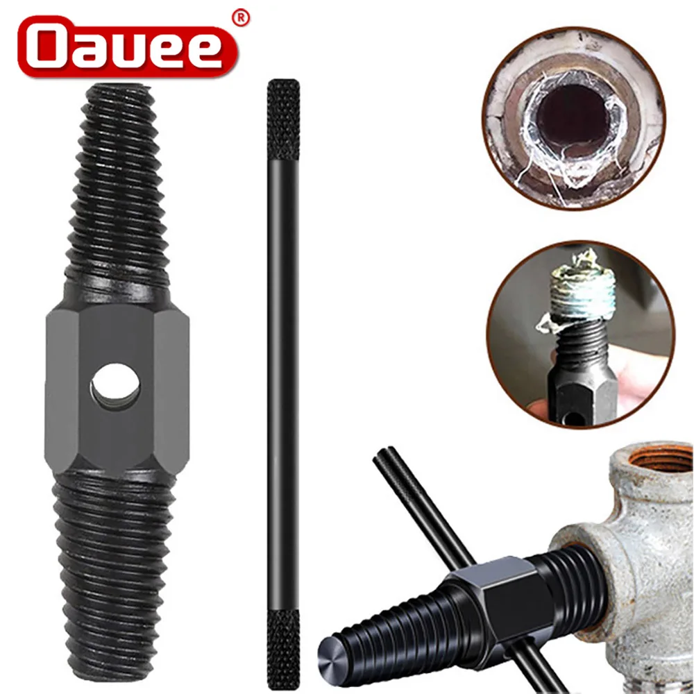

Double Head Screw Extractor Pipe Broken Bolt Damaged Screws Drill Bits Remover Multifunctional Hex Connector Tools 1/2'' 3/4''