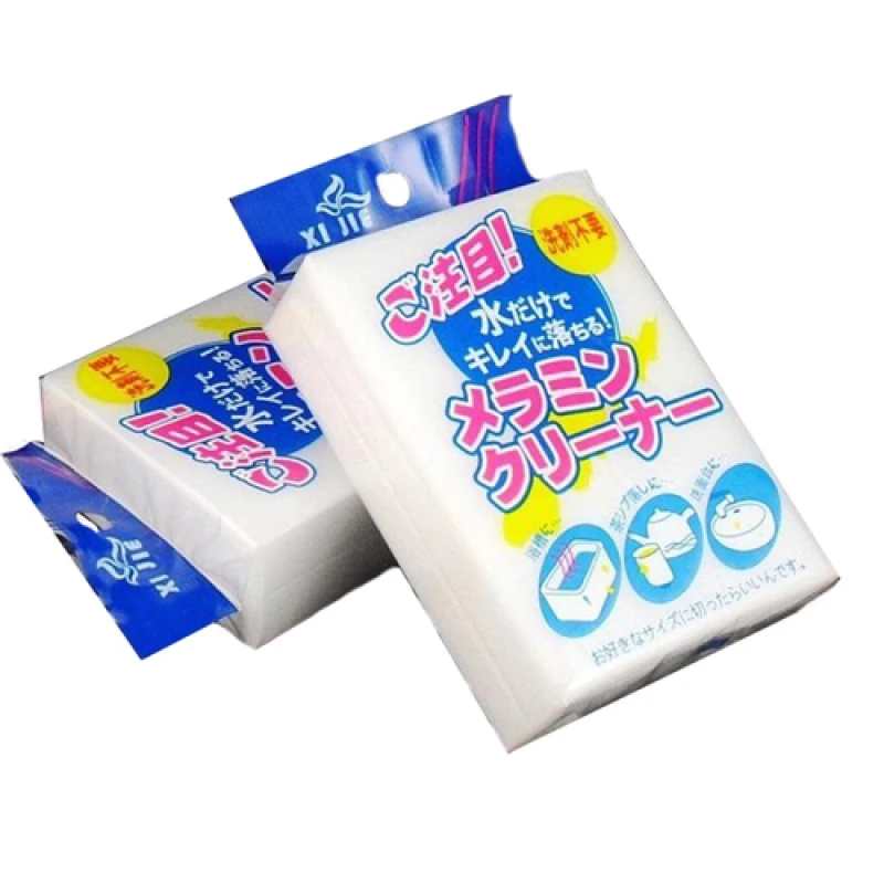 

Individually packaged nano sponge melamine magic wipe kitchen and bathroom cleaning decontamination artifact sponge wipe