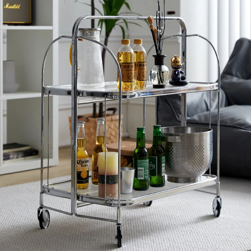 

Small Nordic Coffee Table Modern Glassmobile Center Folding Table Wheels Garden Picnic Minimalist Mesas Living Room Furniture