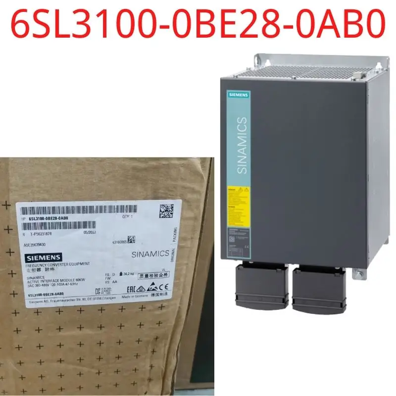 

6SL3100-0BE28-0AB0 Brand New SINAMICS S120 ACTIVE INTERFACE MODULE FOR 80KW ACTIVE LINE MODULE INPUT: 3AC 380-480V, 50/60HZ