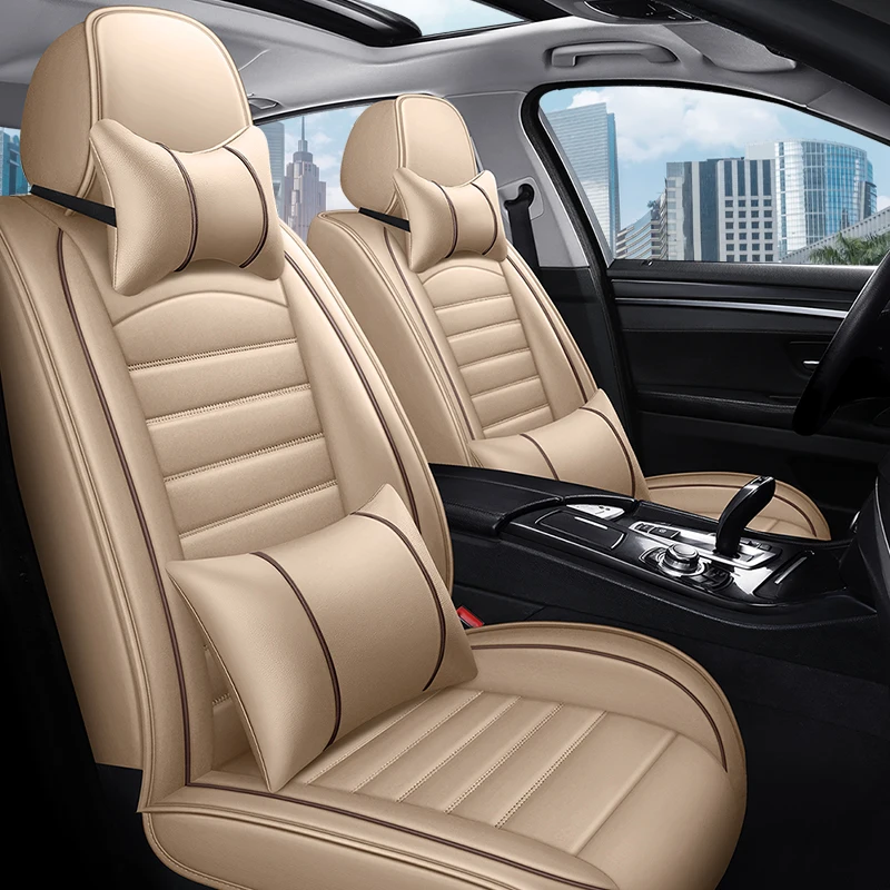 PU Leather Car Seat Cover For NISSAN Qashqai Juke X-Trail Armada Altima Cube Dualis Tiida Bluebird Rogue Sport Interior Accessor images - 6