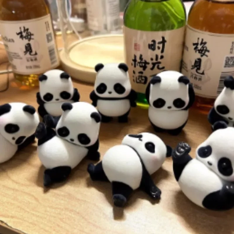 Милые игрушки в виде животных панда рулоне панды а также кошки настольные