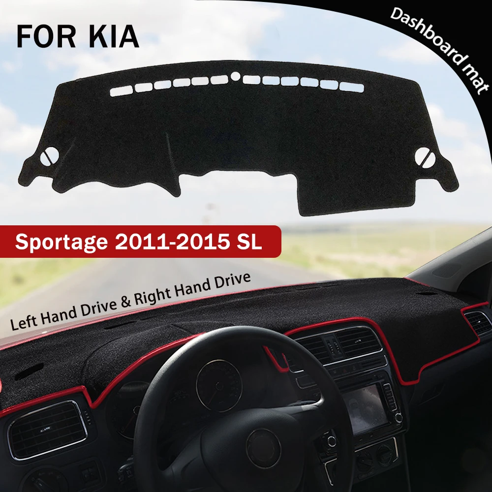 

for Kia Sportage 2011-2015 SL Flannel Dashboard Cover Pad Anti-Slip Mat Instrument Panel Pad Front Skid Pad 2012 2013 2014