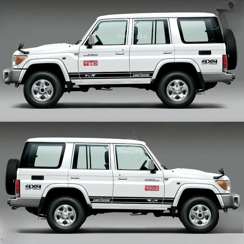 Фото Автомобильная наклейка, виниловая наклейка FORToyota Land Cruiser LC76 LC80 LC71 LC70, модное спортивное украшение, аксессуары для пленки на заказ №2