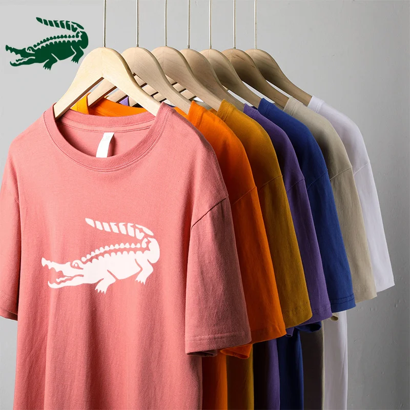 

CARTELOA-Men's and women's pure cotton breathable T-shirt round neck high quality short sleeve sports casual fashion trend