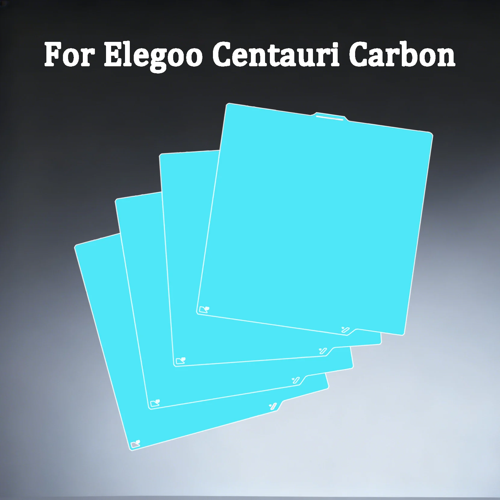 Фото Холодная печатная пластина Glacier для Elegoo Centauri Carbon, термостойкая, двусторонняя, для 3D-принтеров, 261мм*270мм №1