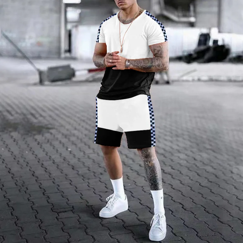 

Summer Man Oversize Set Men's Basketball Shorts Sweatpants Clothing Casual Couture Tracksuit T-shirts with Short Sleeves