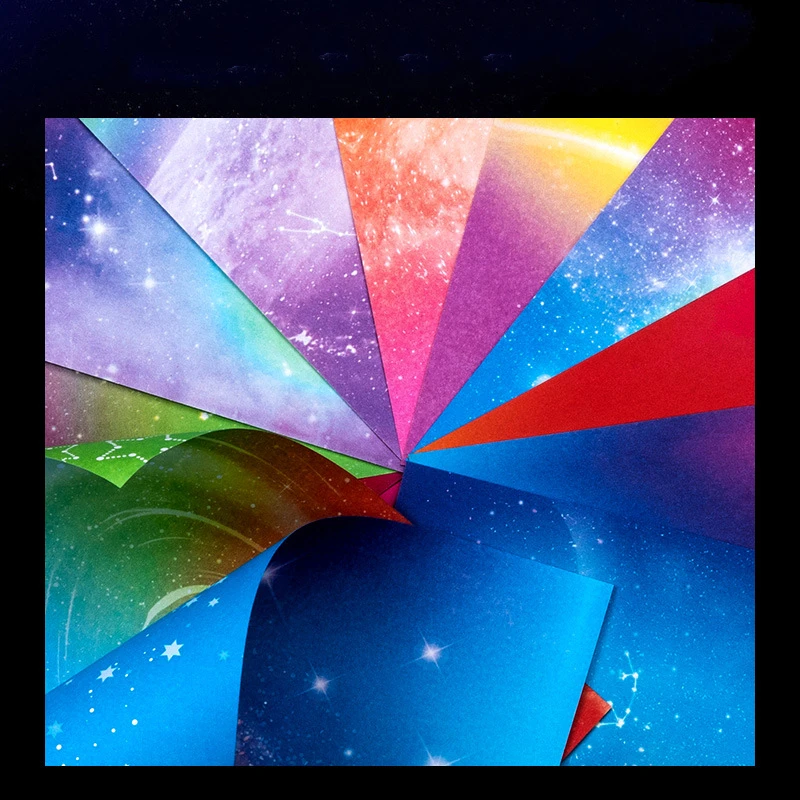 50 шт. 15 см Двусторонняя звезда оригами квадратная печать кран детский