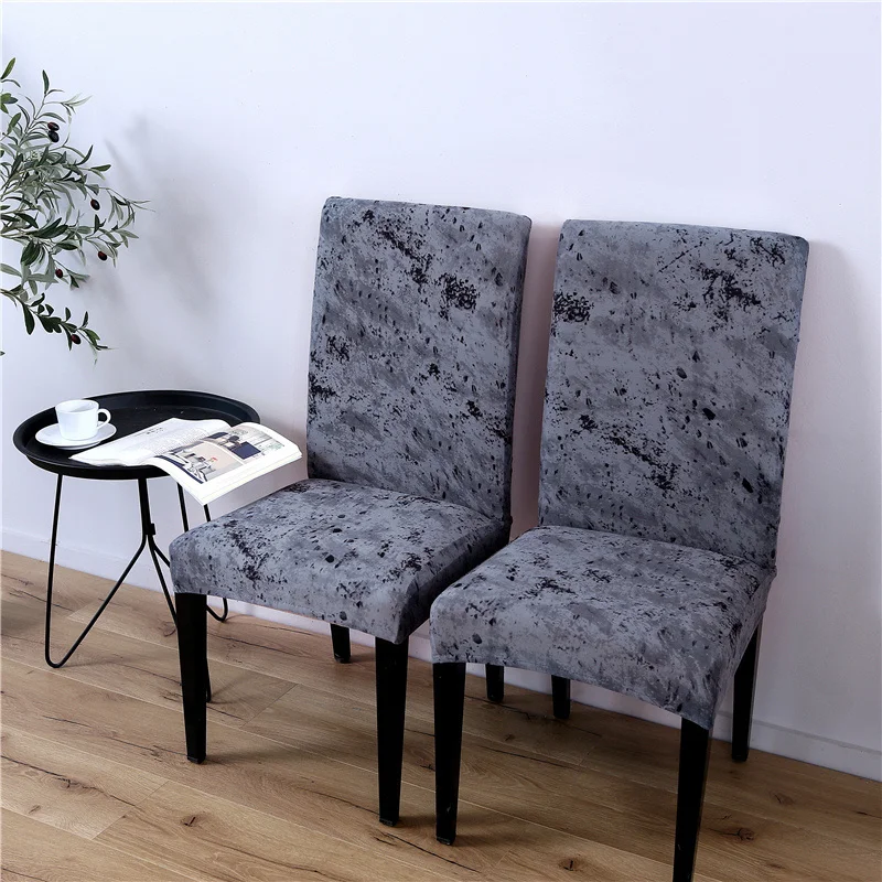 

Чехлы с принтом из спандекса на кресло стрейч для столовой, офиса, банкета, свадьбы, гостиницы, чехлы на стулья, защитные эластичные универса...