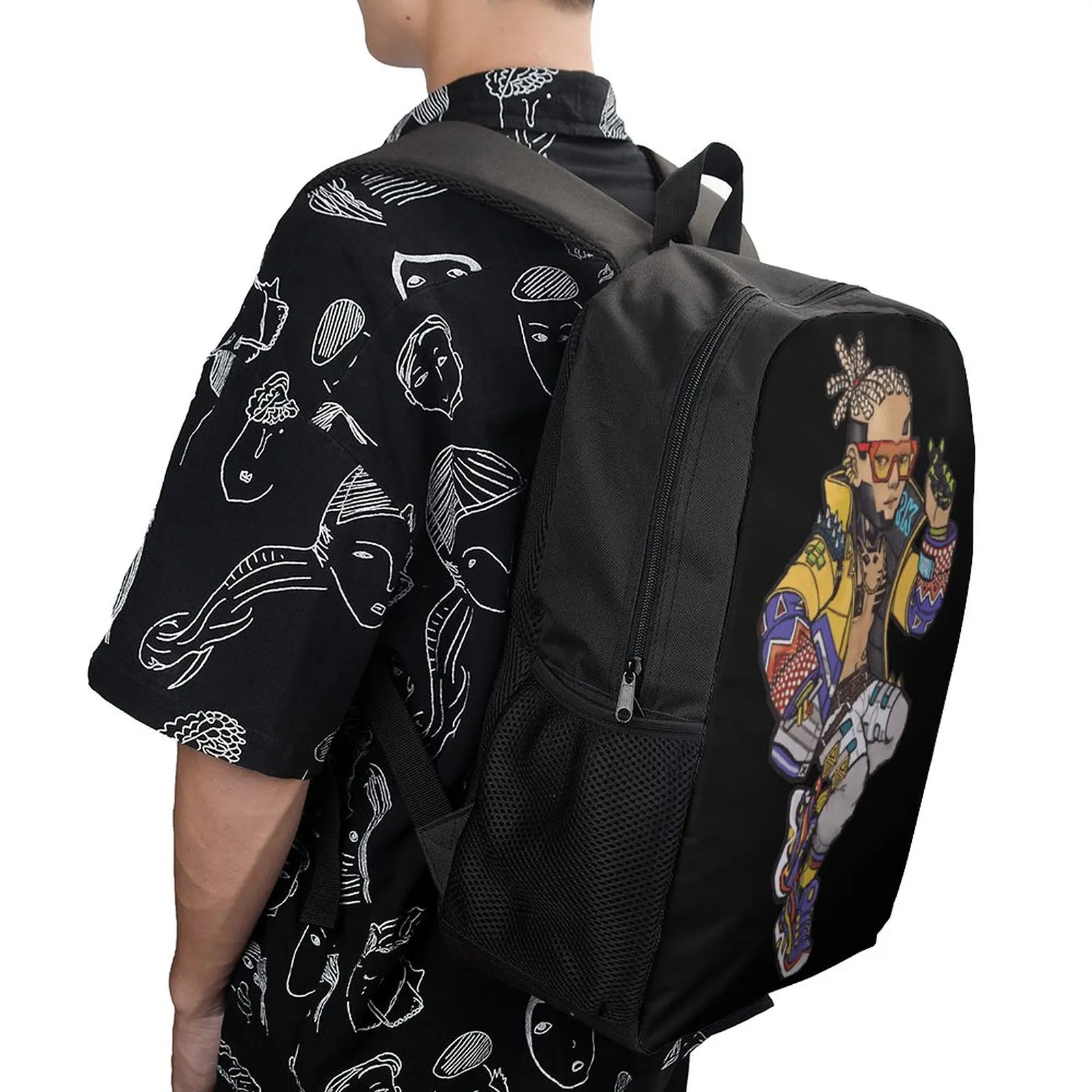 

17 Inch Shoulder Backpack Hypebeast Crypto Apex Legends Secure Creative Comfortable Sports Activities Infantry Pack