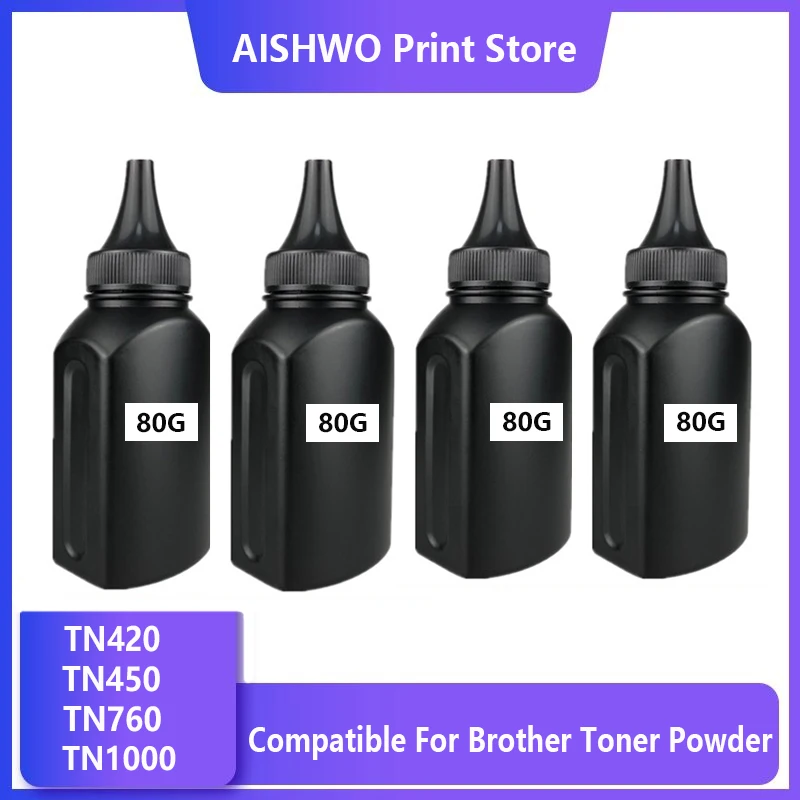 

80G Black Compatible Refill Toner Powder For Brother TN450 tn-450 tn-420 TN420 DCP 7055 7057 7060 7065 7070 HL 2130 2132