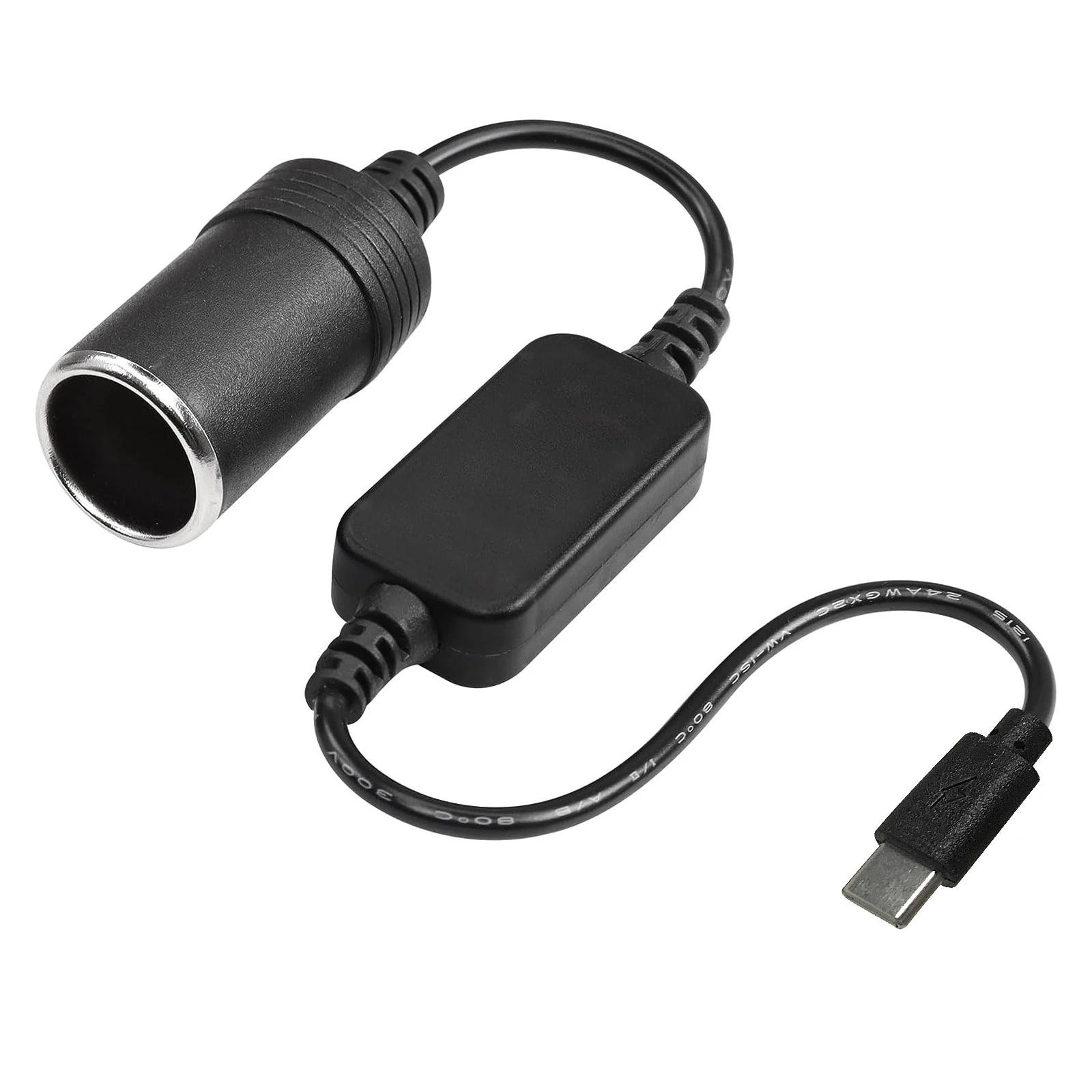

Автомобильный адаптер USB Type-C «папа» на 9 В 12 В, автомобильный прикуриватель, повышающий кабель, женский шнур питания для Power Bank DVR