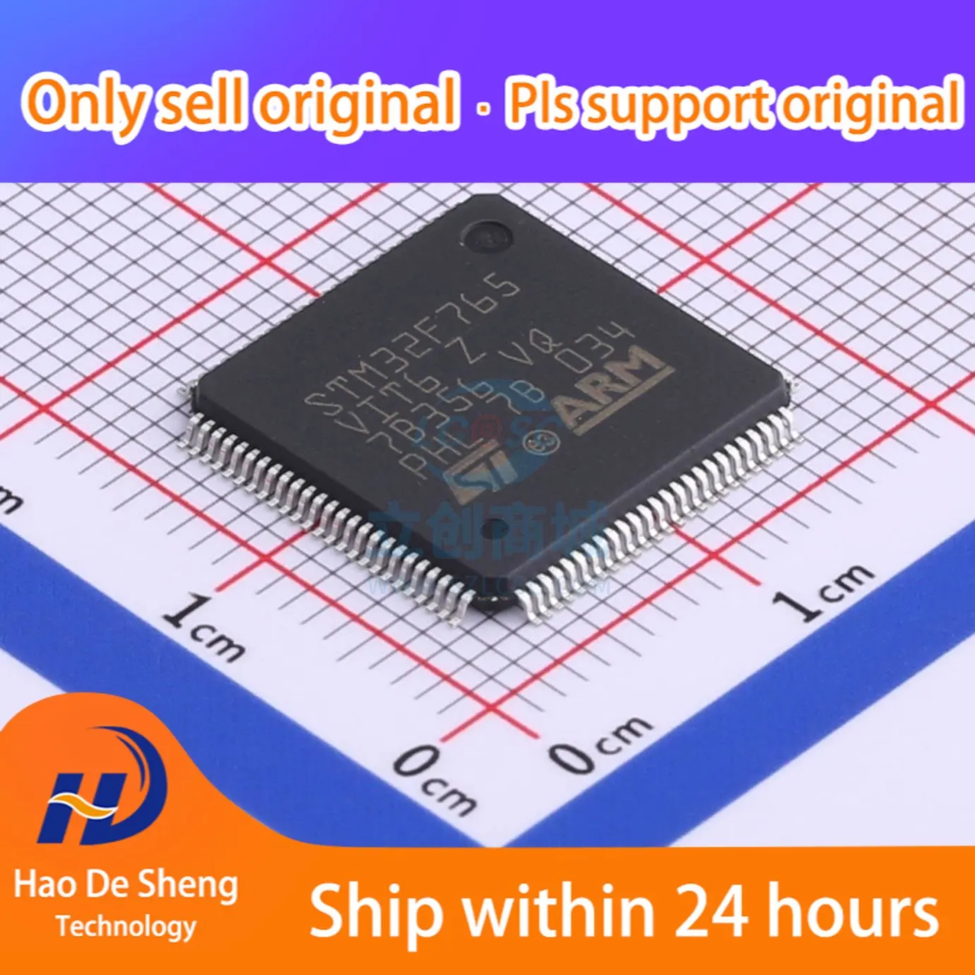 

1 шт./партия STM MCU STM32F765VIT6 LQFP-100 новая Оригинальная фотография