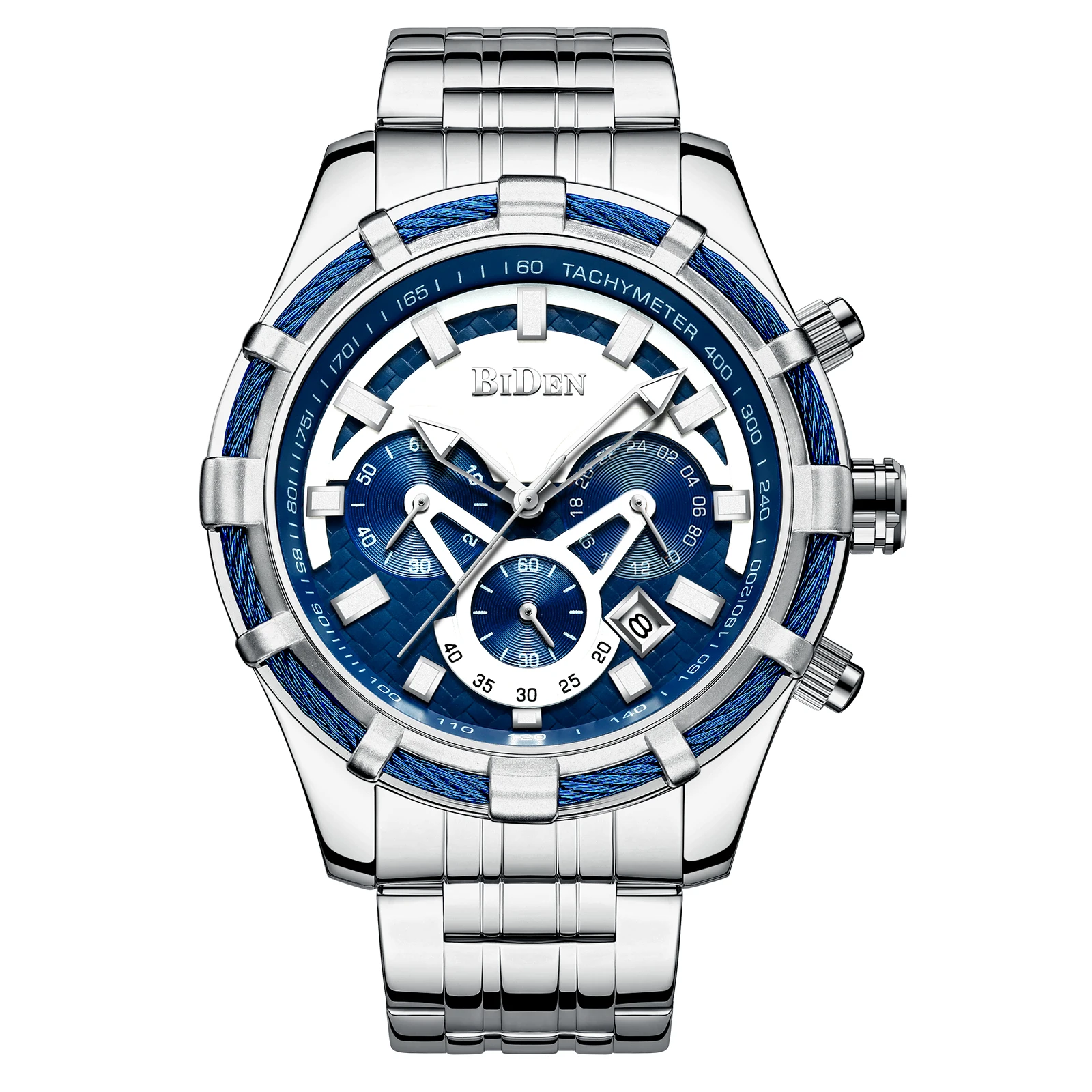 BIDEN элитные брендовые роскошные мужские модные стальные полоски