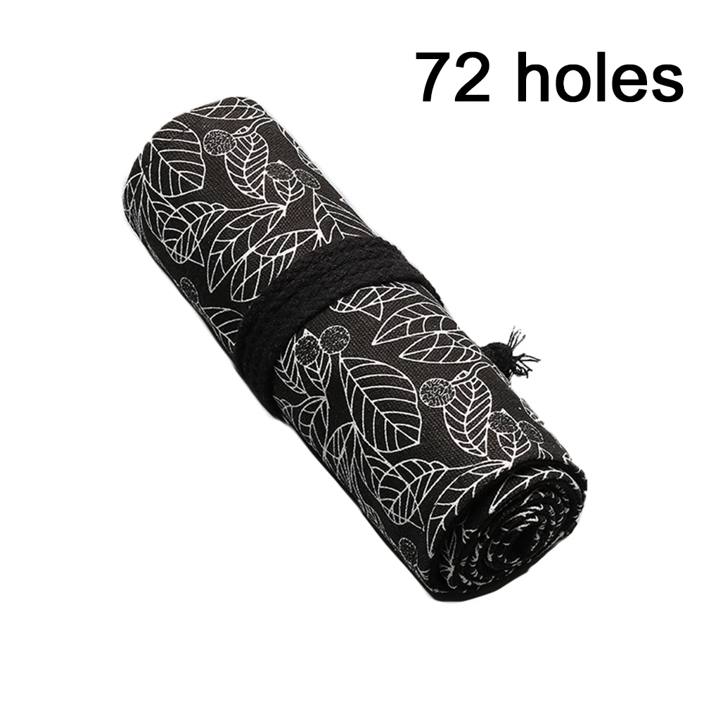 

Stationery Student Canvas Cute Large Capacity Pen Bag Pencil Case School Pouch Leaf