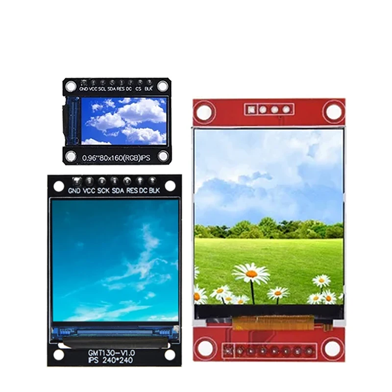 

Цветной экран TFT 0,96/1,3/1,44/1,8/2,4/2,8/3,5 дюйма, модуль ЖК-дисплея без OLED-привода, интерфейс SPI для Arduino ST7735 ILI9341