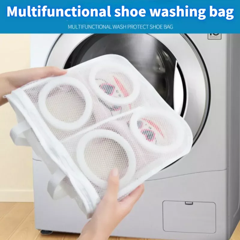 

Washing Machine Shoes Bag Anti-deformation Zipper Laundry Bag Travel Shoes Clothes Storage Bags Shoes Airing Dry Tool