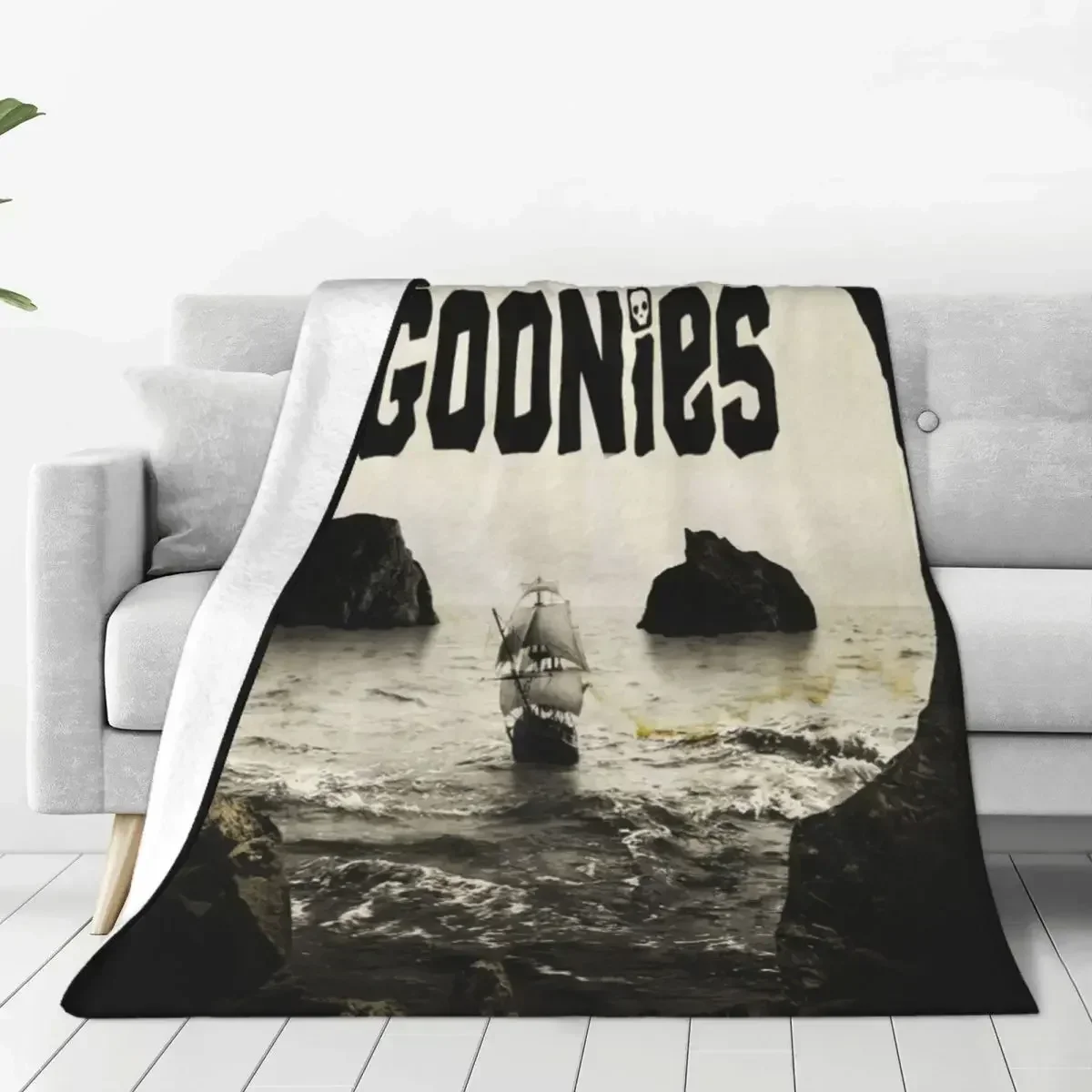 Массивное одеяло с черепом The Goonies фланелевое летнее осенне-зимнее теплое из