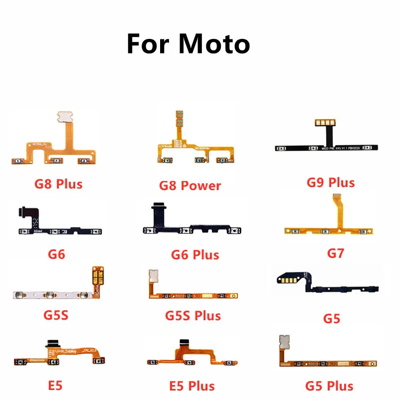 

Replacement Repair Part Volume Button Power Switch On/Off Flex Ribbon Cable For Moto E5 G5 G5S G6 G7 G8 G9 Play Plus Power