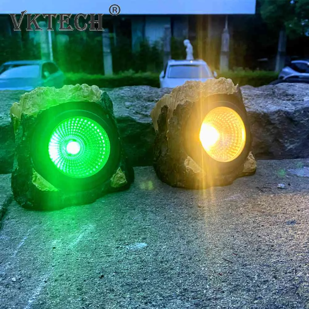 

Solar Powered LED Stone Spotlight Garden Lawn Lamp Outdoor Waterproof Garden Yard Decor Party Simulation Rock Sunlight Walkway