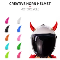 2pcs car motorcycle helmet devil horn cute ears decoration motocross full face off road helmet decoration car accessories