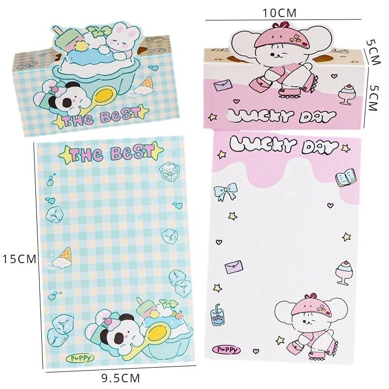 Корейские милые Мультяшные летние карточки для щенков 10 шт