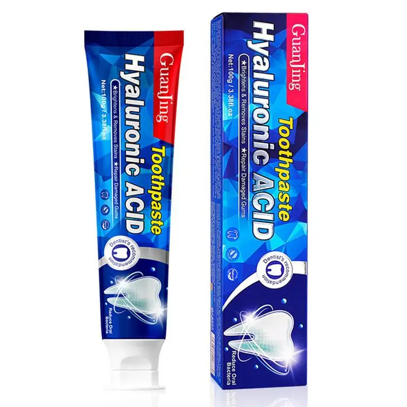 

Отбеливающая зубная паста с гиалуроновой кислотой для восстановления дыхания