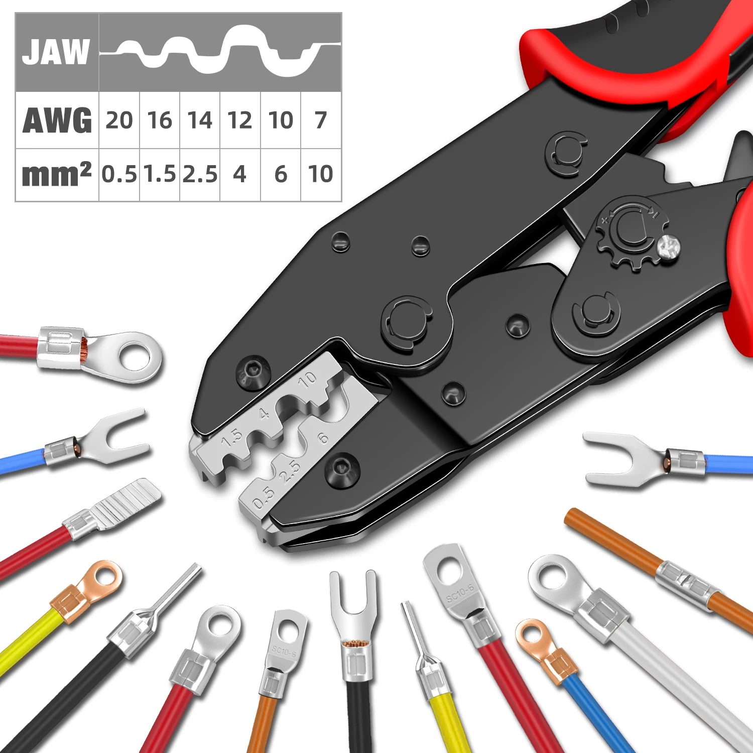 

Электрические клещи CLAMPLUS HS-10N для неизолированных клемм