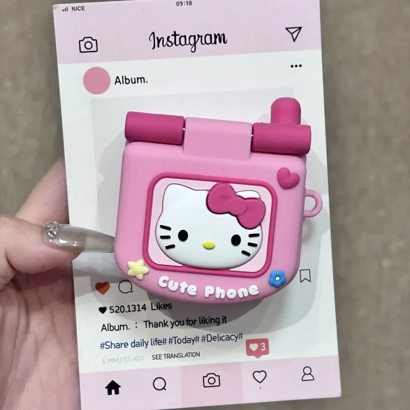 Hello Kitty милый и модный для AirPods 1/2 поколения набор откидных наушников Apple Bluetooth