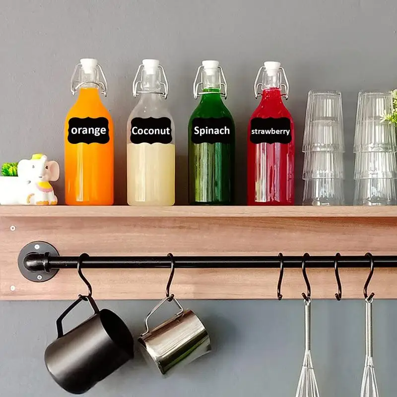 

Kitchen Blackboard Stickers Chalkboard Labels Spice Sticker Craft Organizer Jars Label Erasable Jam Labels with Pen Home Decor