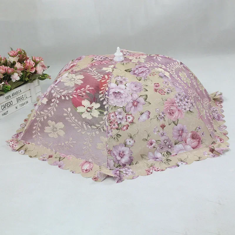 

1 шт., портативный зонтик, крышка для еды, защита от комаров, крышка для еды, кружевной стол, домашняя крышка для еды, кухонные гаджеты, инструменты для приготовления пищи