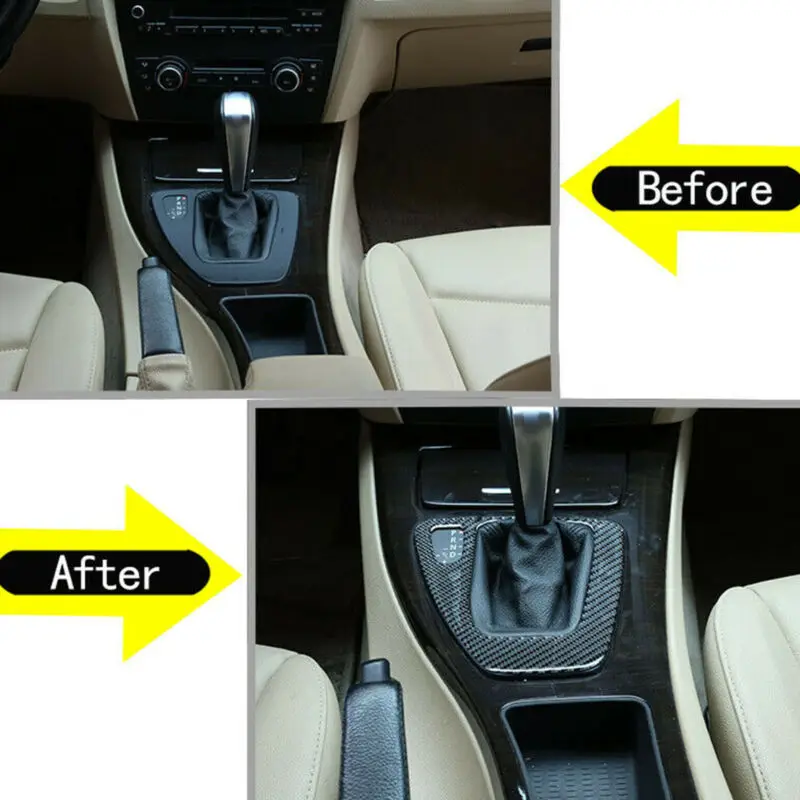 

1pc Car Gear Shift Panel Cover For BMW 3 Series E90 E92 E93 2005-2012 Left-hand Drive Interior Accessories Car Stickers