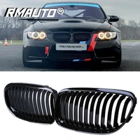 1 pair gloss black kidney bumper front grille grill for bmw 3 series e90 e91 2008 2012 car styling car accessories