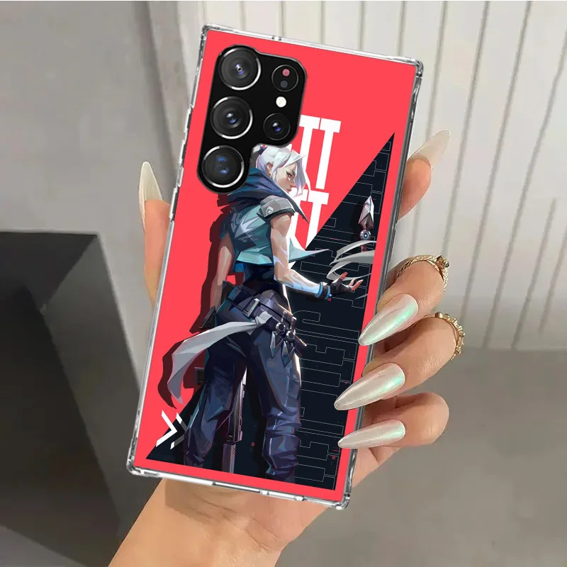Чехол Valorant Jett для телефона Samsung Galaxy S24 S23 S22 S21 Ultra S20 FE S10 Plus S10E S9 S8 + S7 Edge мягкий чехол с