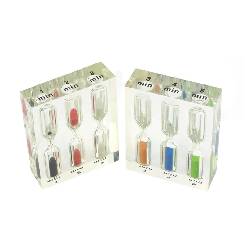 1 шт. акриловые песочные часы 1/2/3/4/5 минут