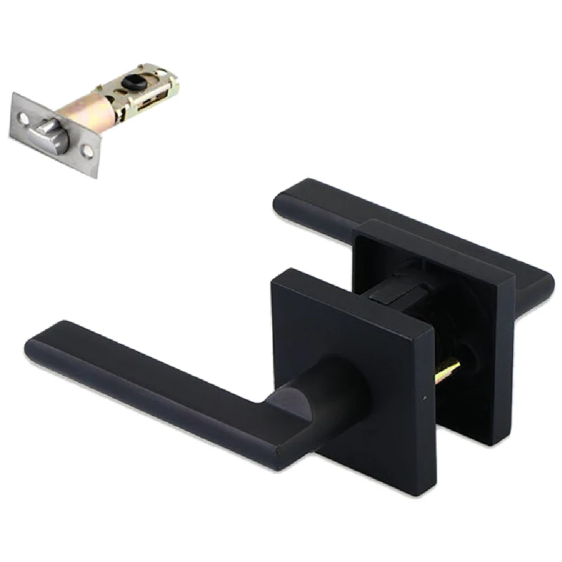 

Keyless Interior Door Lock Wooden Door Three-Bar Lock Black Noise Reduction Lockset