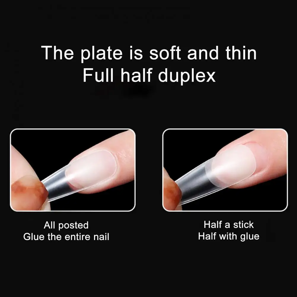 50 шт. тонких вещей для дизайна ногтей в форме лестницы миндаль с длинным